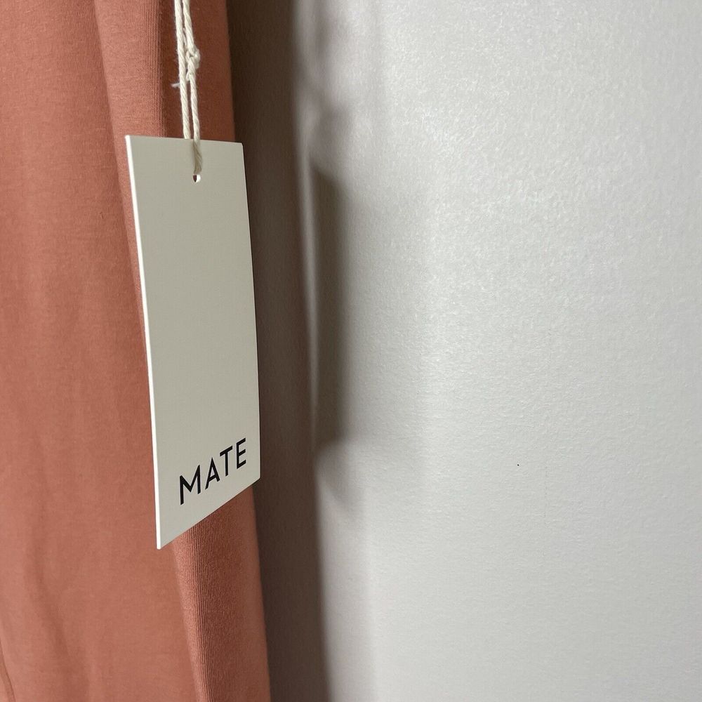 MATE The Label Leggings Womens 2X Rose Terracotta Stretch NEW Organic Cotton - Picture 4 of 10